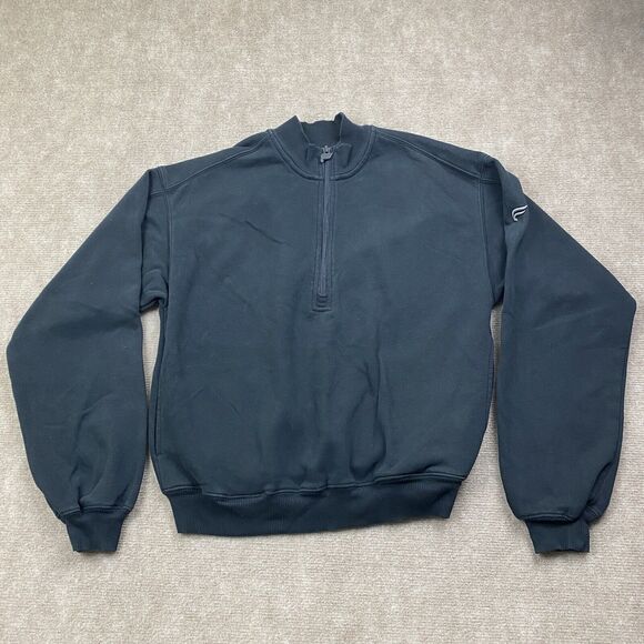 Fabletics Quarter 1/4 Zip Bomber Sweater Black Athletic Men’s Size S Golf Gym - Picture 1 of 10